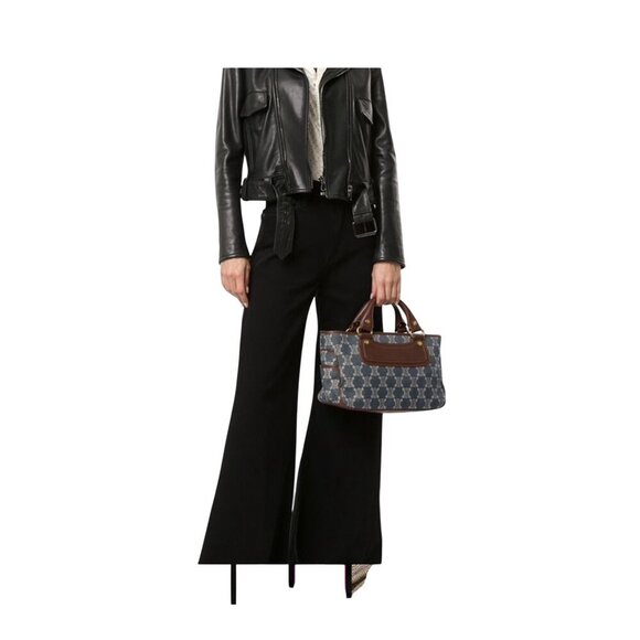 Celine Boogie Denim & Leather Handbag Authentic - Picture 3 of 10